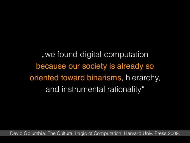 The Cultural Logic of Computation